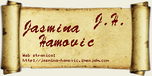 Jasmina Hamović vizit kartica